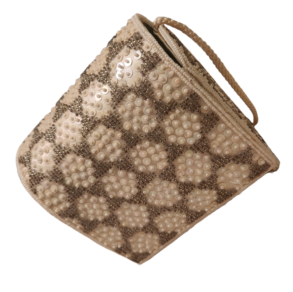 Inge Christopher Beaded Sequin Box Style Clutch P… - image 2